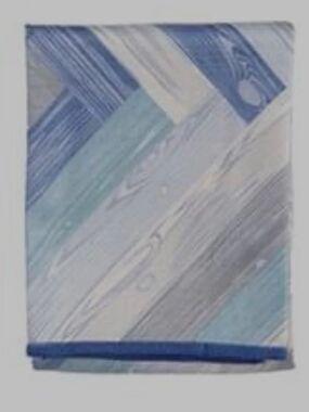 Norwex Window Cloth Weathered Wood Dark Blue Trim Limited Edition NWT